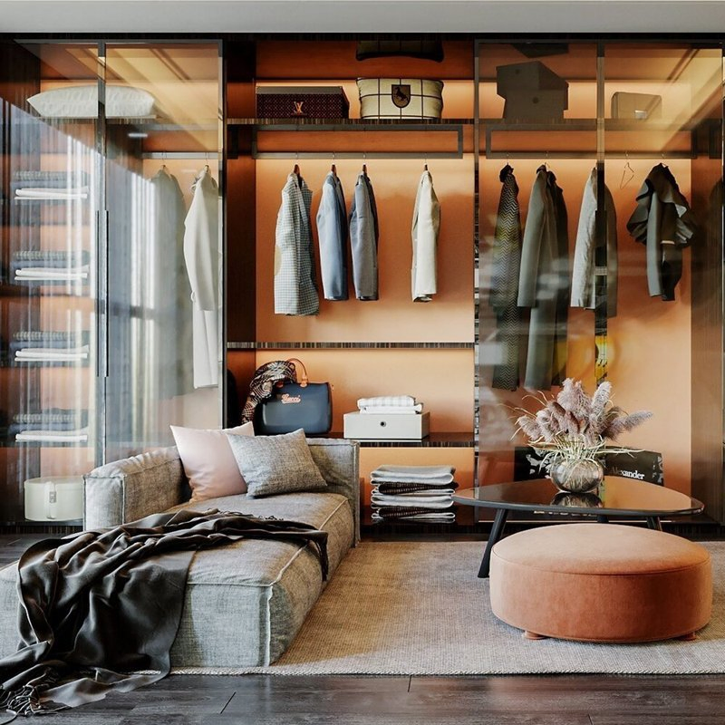 Home Folding Portable Glass Door Bedroom Wardrobe Hotel Furniture Sliding Door Paint Free Board Large Metal Portabie Wardrobe Closet System with Dressing