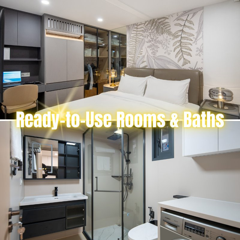 RANZOO No Installation Guest Room for Backyard with EU Standard for Airbnb House