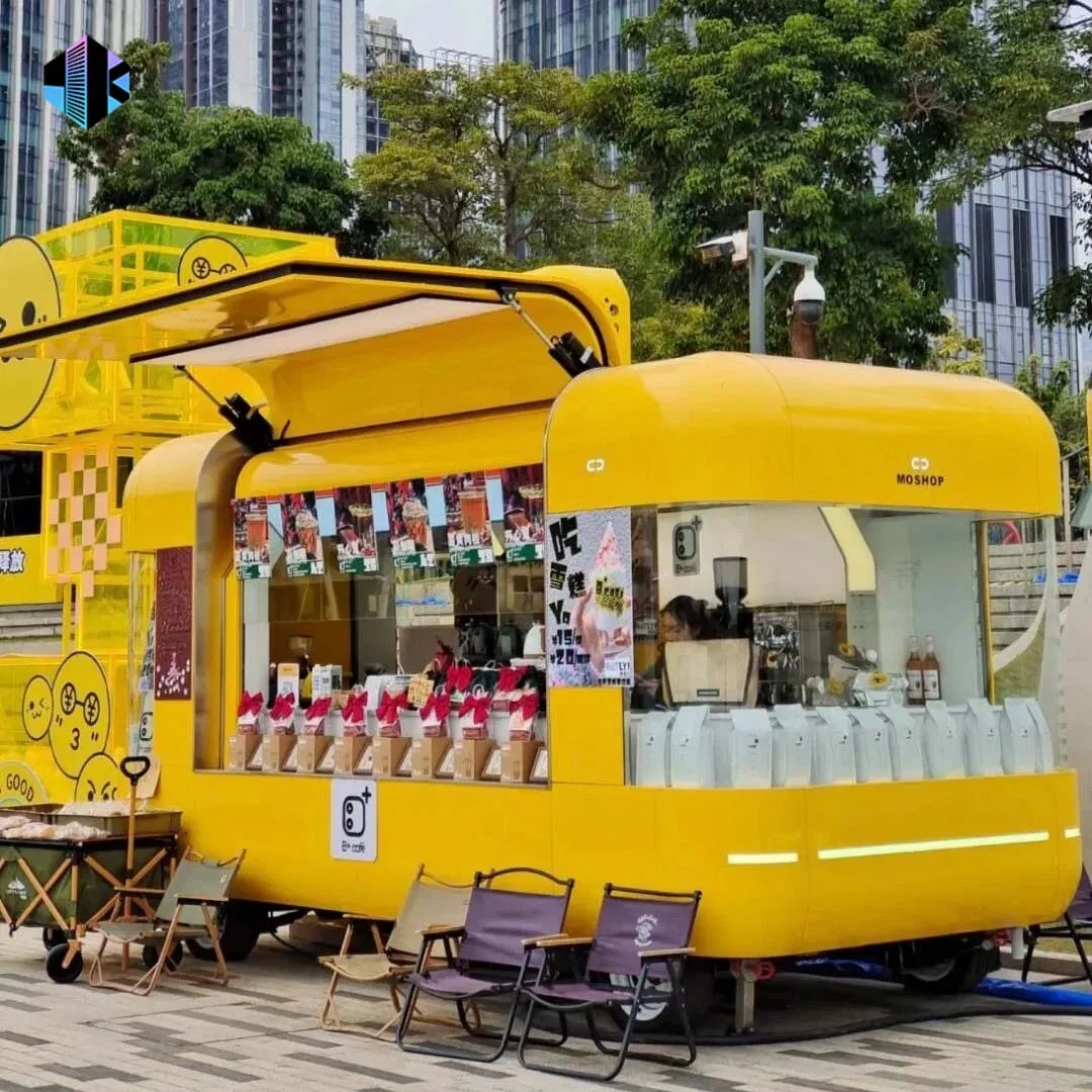 Customized Camping Fully Equipped with a Kitchen, for Barbecuing Food, Trailer