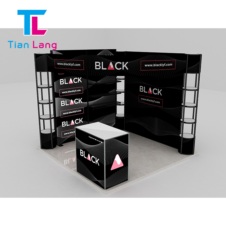PVC Exhibition Show Tianlang Handbag 100*100cm/3.28*3.28FT China Booth Light Box