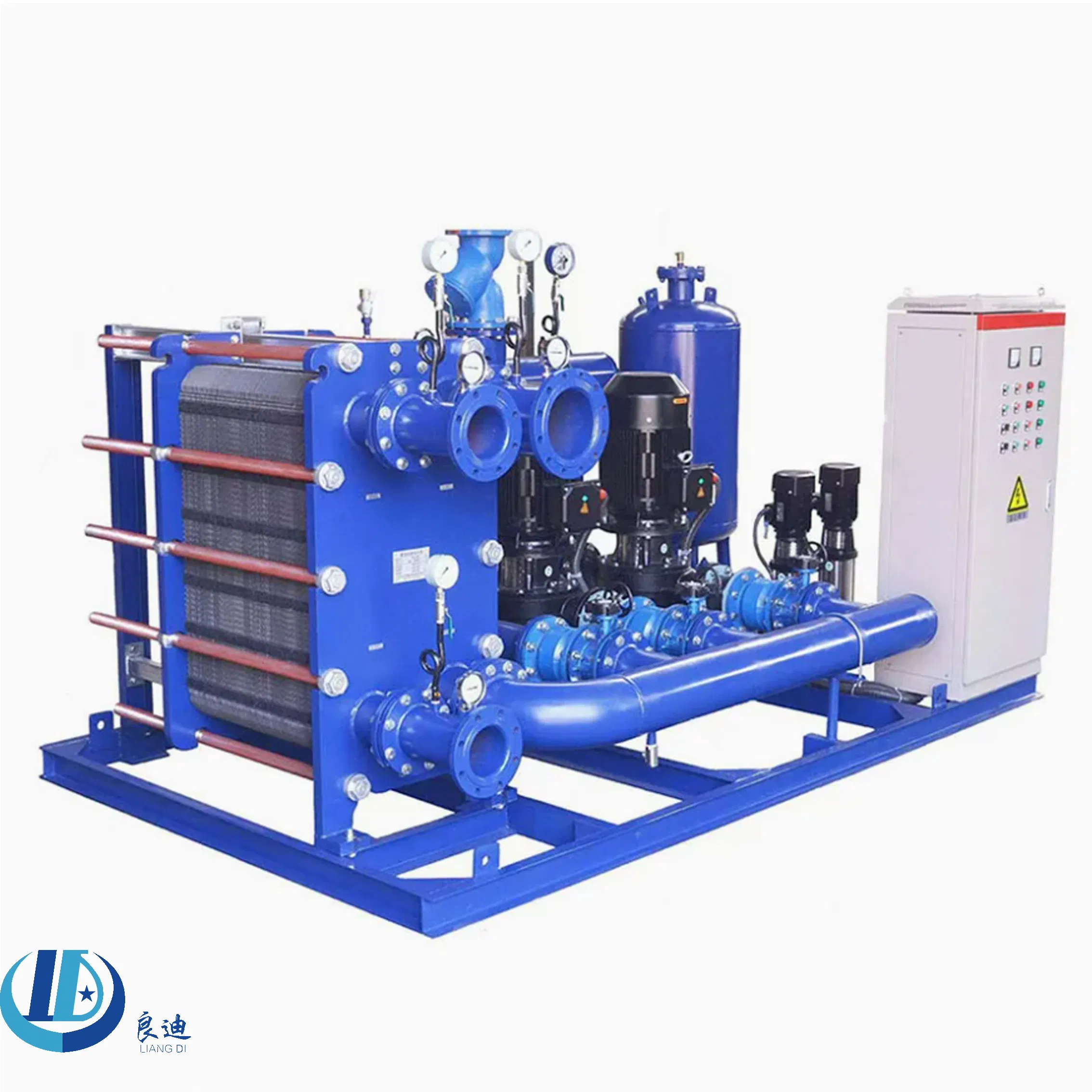 Modular Plate for Expandable Hotel Heating with Combined Components Easy Capacity Upgrade Plate Heat Exchanger Unit