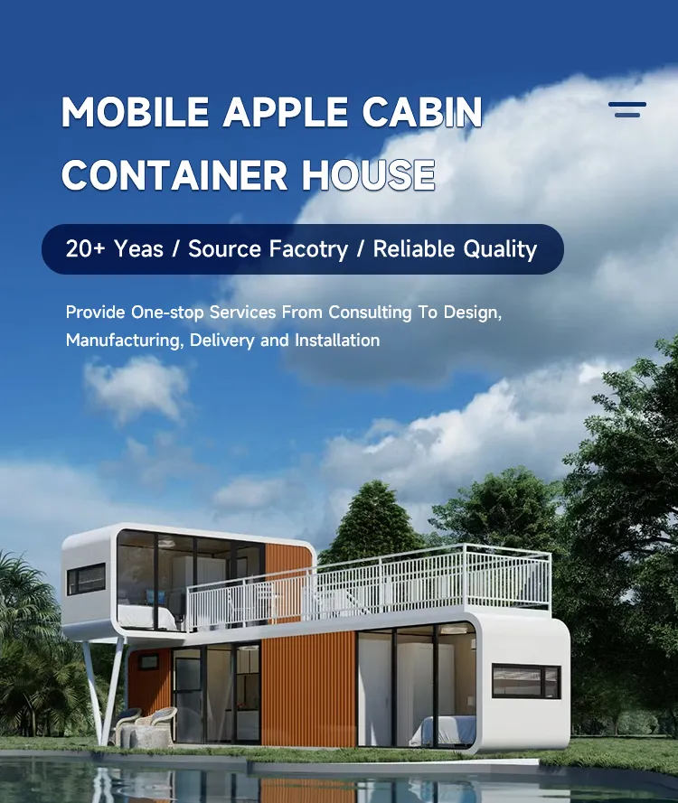 Modern Apple Cabin Exterior