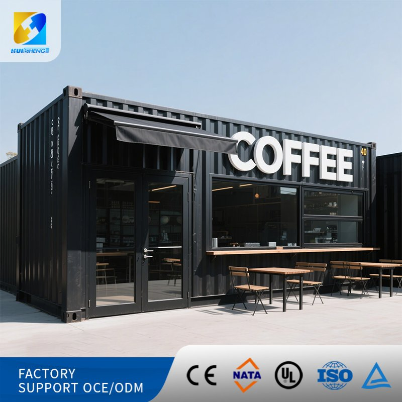 Modular Prefabricated Shipping Containers for Commercial Street Homes, Offices, and Retail Spaces