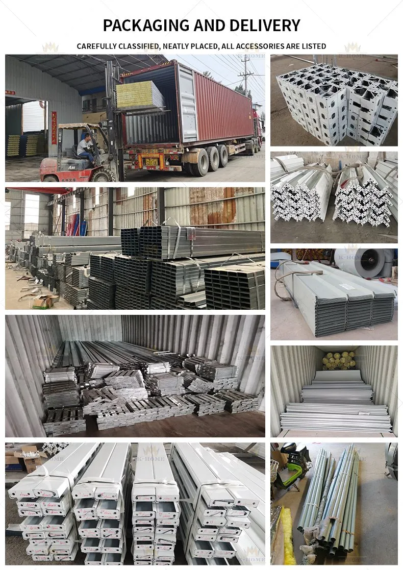 Embalaje y envío de oficina modular portátil