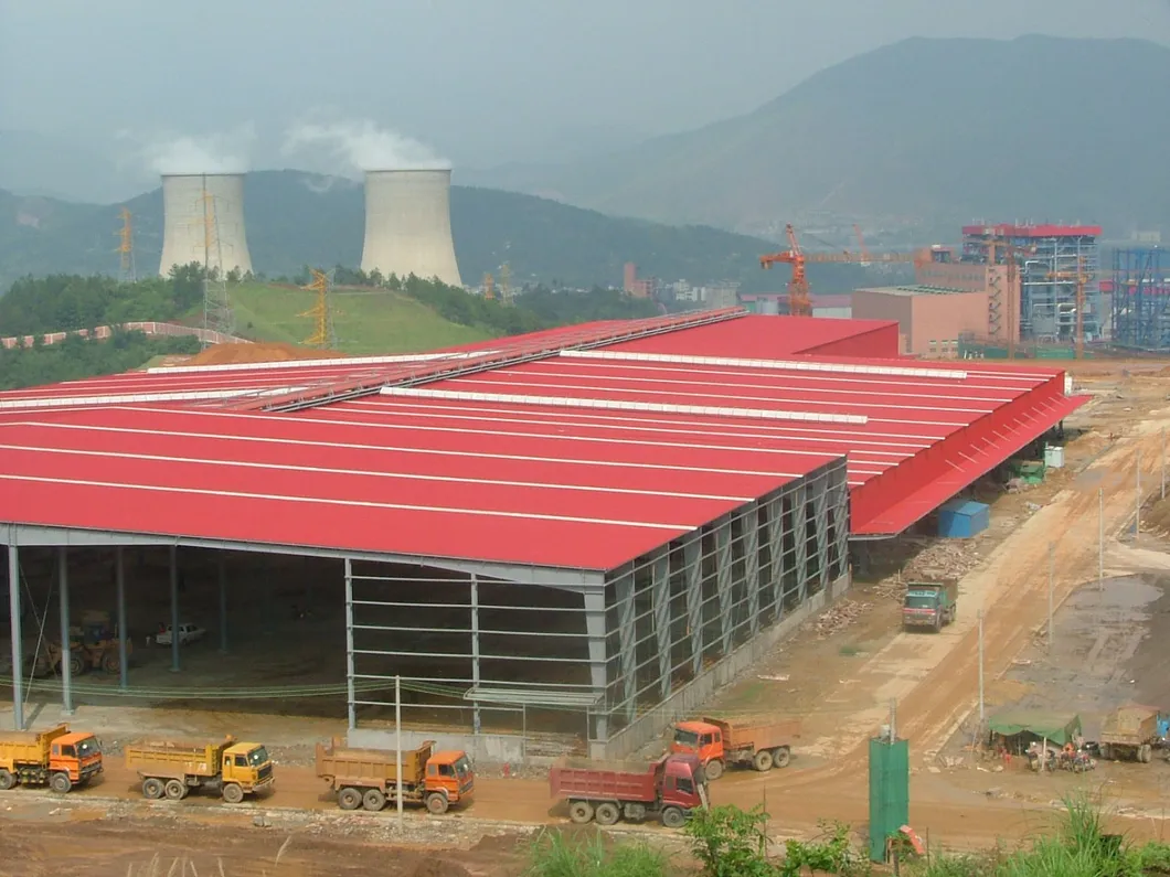 Estructura de acero ligero de marco portal para la construcción de fábricas y almacenes con grúa