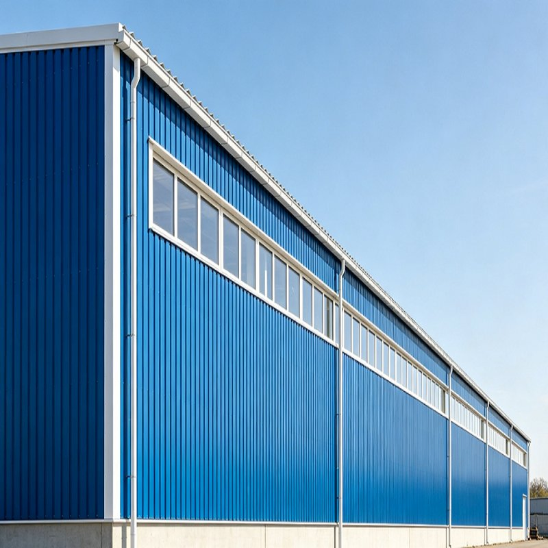 Taller de estructura de acero prefabricado impermeable de fácil montaje