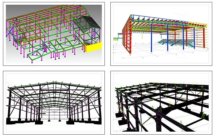 Estructura de acero prefabricada de alta resistencia para taller industrial personalizable