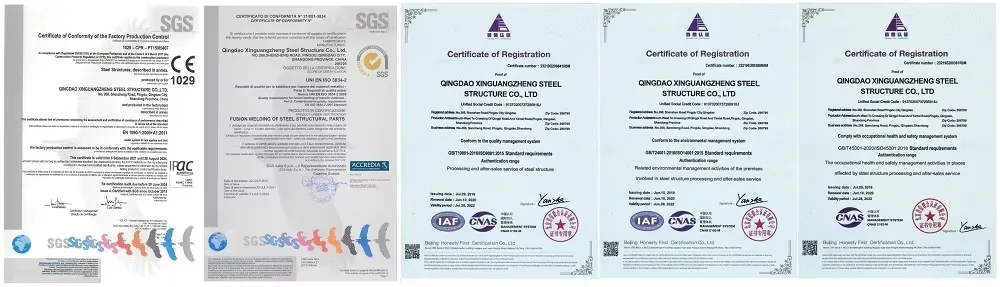 Certificaciones del sistema de calidad