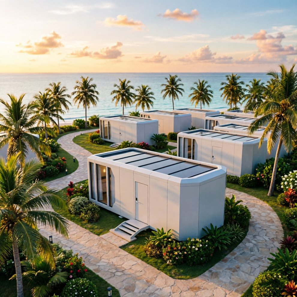Unidad de alojamiento prefabricada modular inteligente para proyectos de inversión en hoteles turísticos y resorts