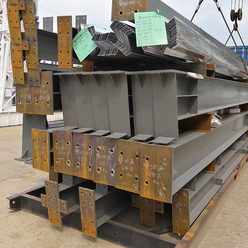 Taller de estructura industrial de acero prefabricado con estanterías de gran capacidad