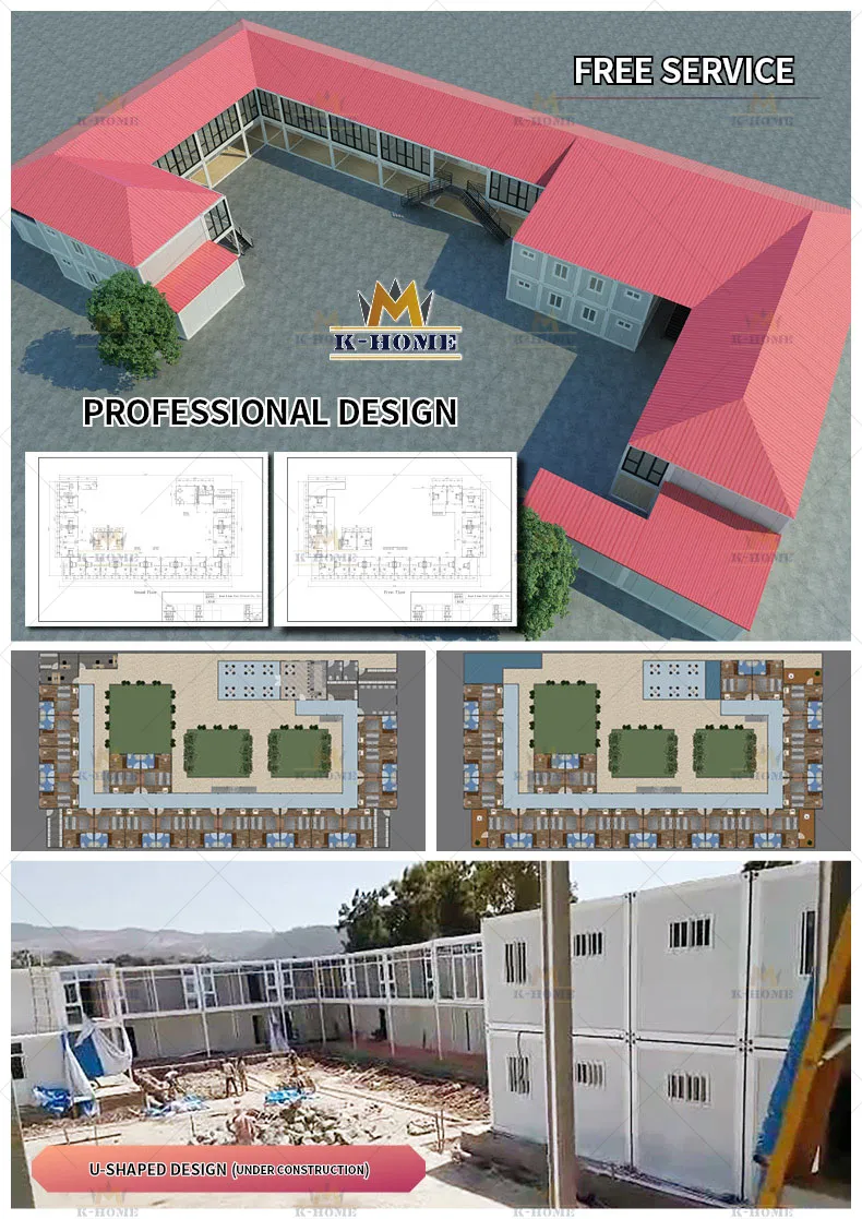 Planos de distribución y diseño de dormitorios modulares