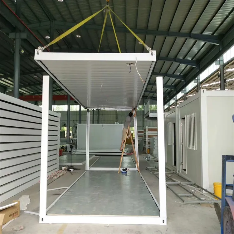 Oficina portátil fácil de instalar y plegable para uso temporal en áreas de construcción