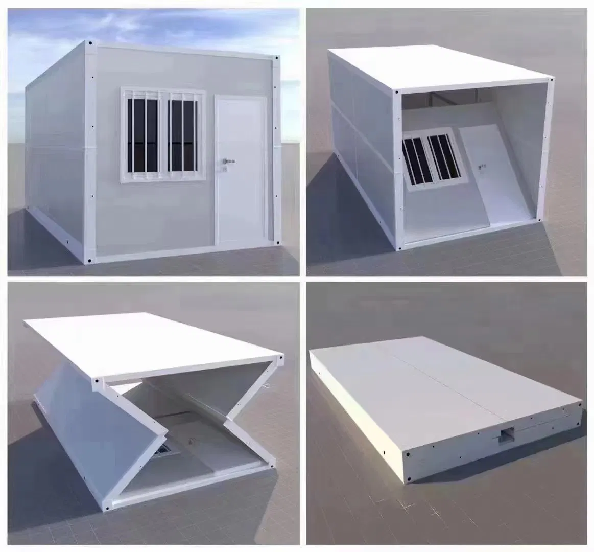 Casa Contenedor Plegable, Casa Modular Prefabricada, Casa Portátil, Edificio Temporal para Dormitorio de Trabajadores