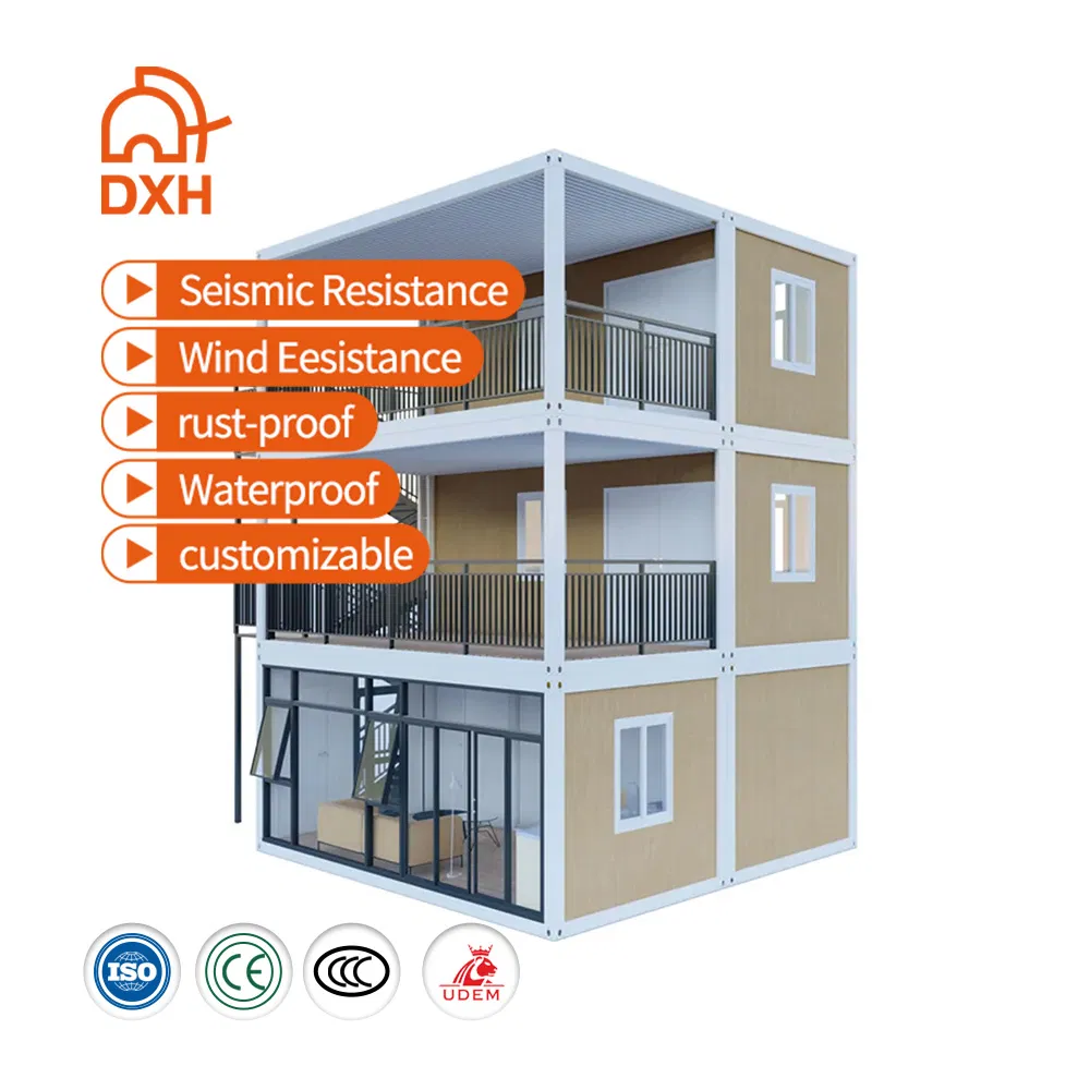 Unidades de dormitorio prefabricadas flexibles para una vivienda segura y elegante