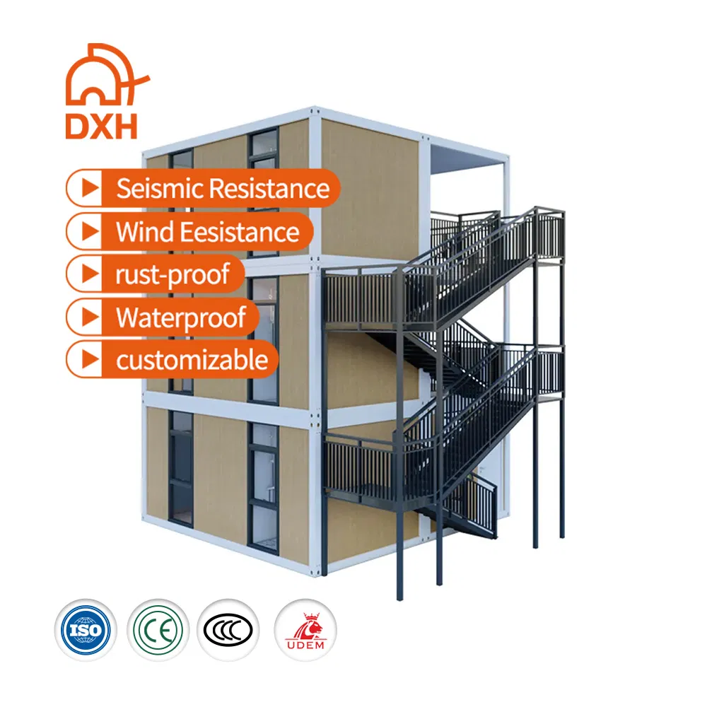 Unidades de dormitorio prefabricadas flexibles para una vivienda segura y elegante