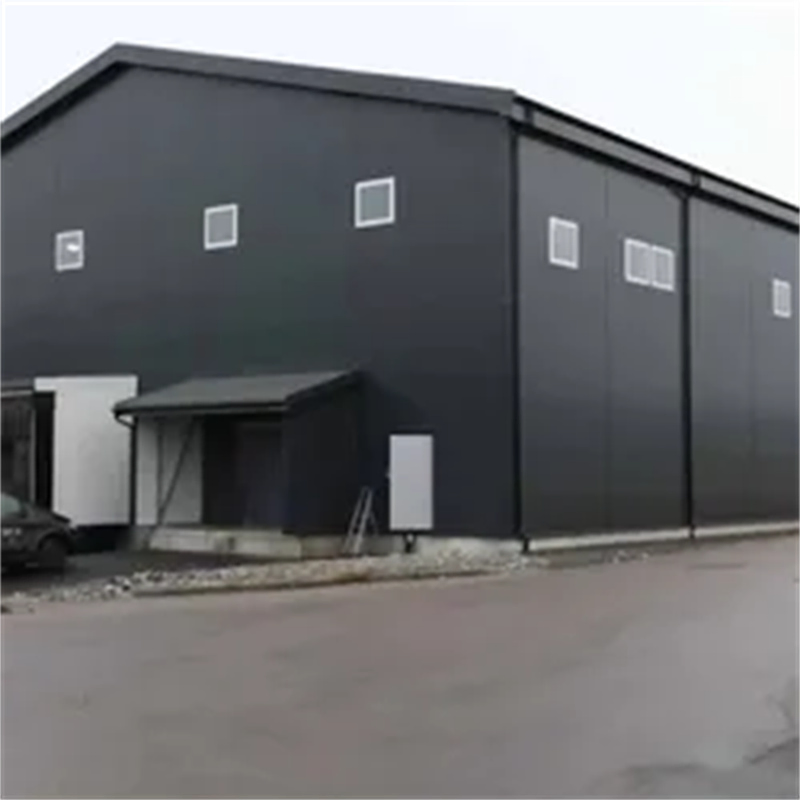 Diseño de construcción de largo alcance de fácil ensamblaje, cobertizo prefabricado de acero galvanizado, edificio de estructura de acero industrial, almacén de estructura de acero ligero prefabricado