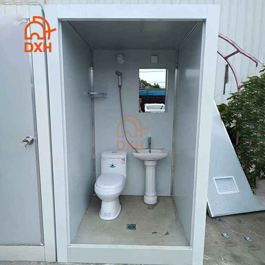 Unidad de baño prefabricada portátil moderna para eventos al aire libre