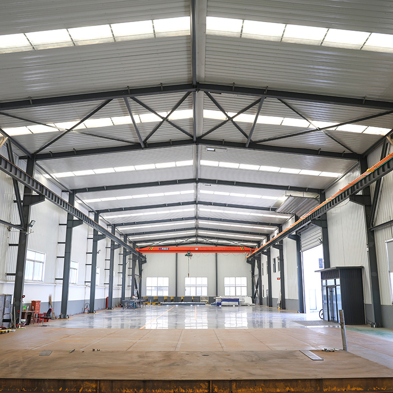 Edificio de estructura de acero pesado certificado CE, taller y almacén industrial prefabricado de la UE