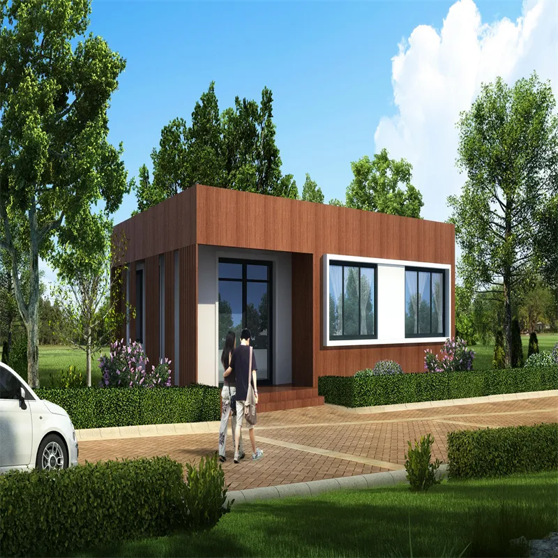 4 Dormitorios 2 Baños Villa de Estructura de Acero Prefabricada Personalizada