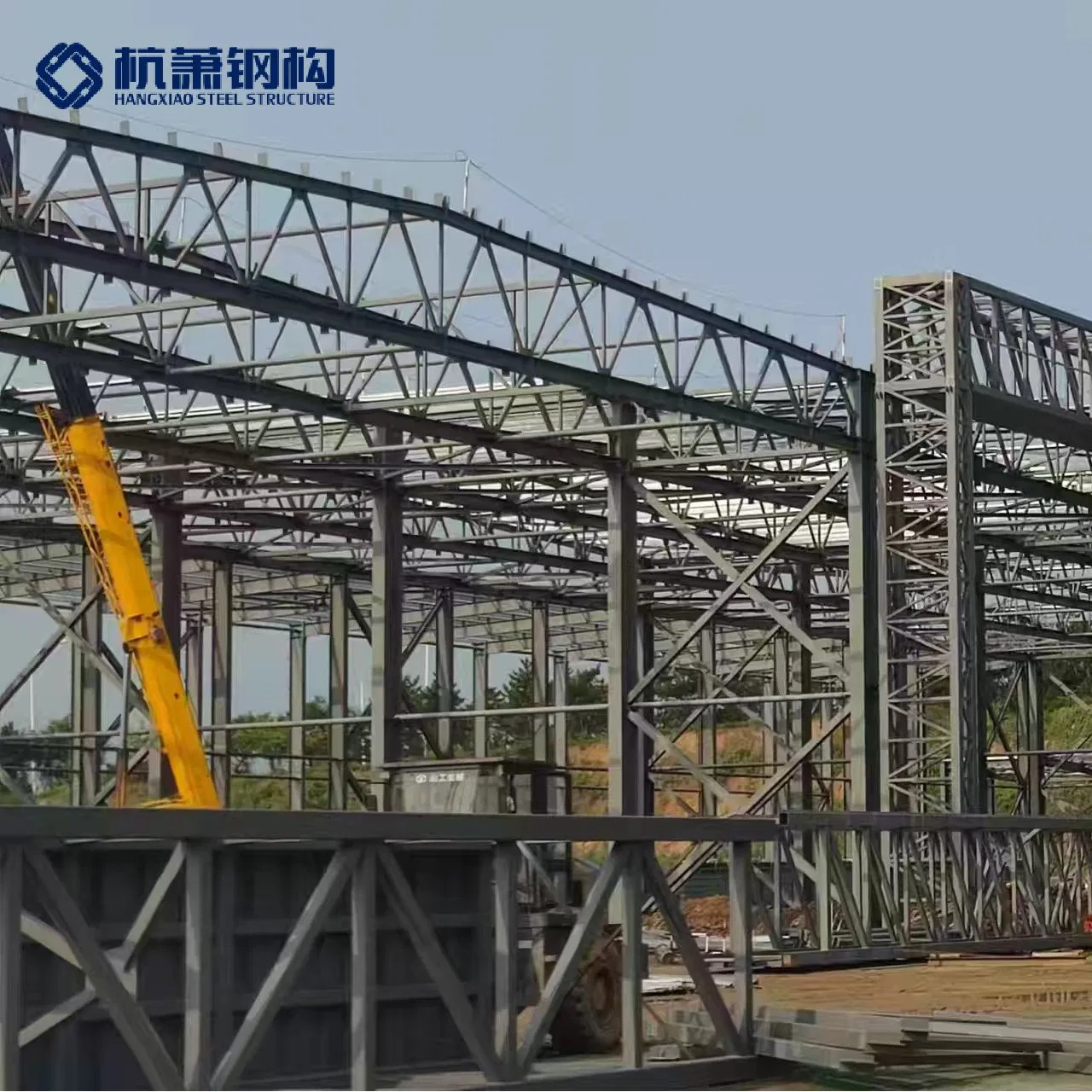 Estructura modular metálica prefabricada de alta resistencia para negocios comerciales, almacén estructural de acero para uso industrial, techo de hangar, sala, casa de campo, villa, iglesia