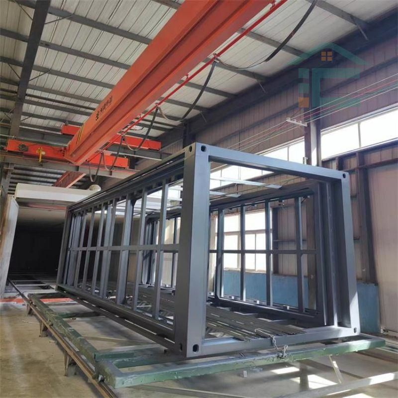 Casa de contenedor de acero prefabricada modular de alta calidad, oficina plegable