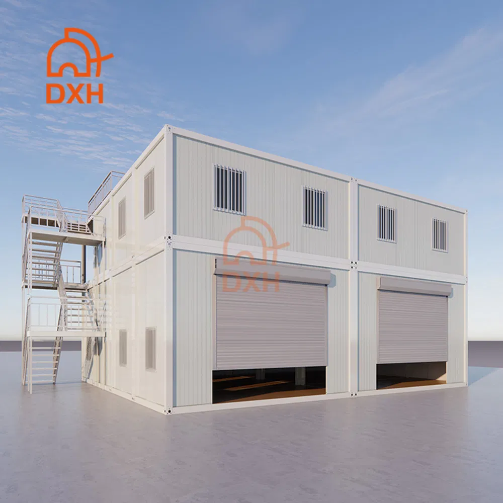 Unidad de almacenamiento de oficina, café y casa prefabricada moderna de paquete plano