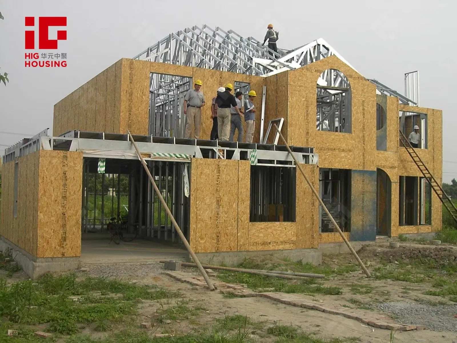 Casa portátil de fábrica, hogar modular, villa de acero ligero, casas prefabricadas