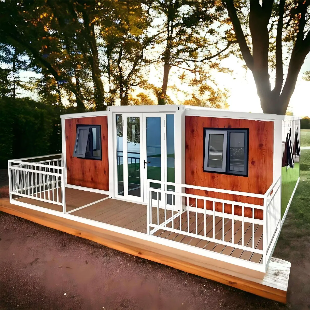 Casa Contemporánea 20FT/40FT Expandible para Vivienda Móvil Uso Hotelero Acero
