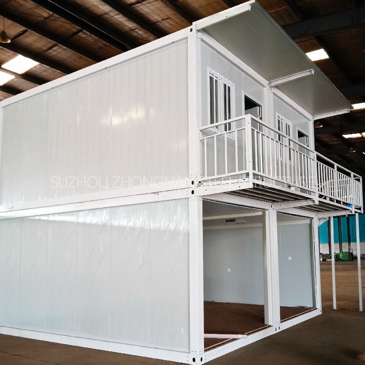 Casa Villa Pequeña Barata 2-Storey 20FT/40FT Moderna Prefabricada Modular de Contenedor Marítimo con 2 Dormitorio y Baño para Vivir en Venta en Canadá y EE. UU