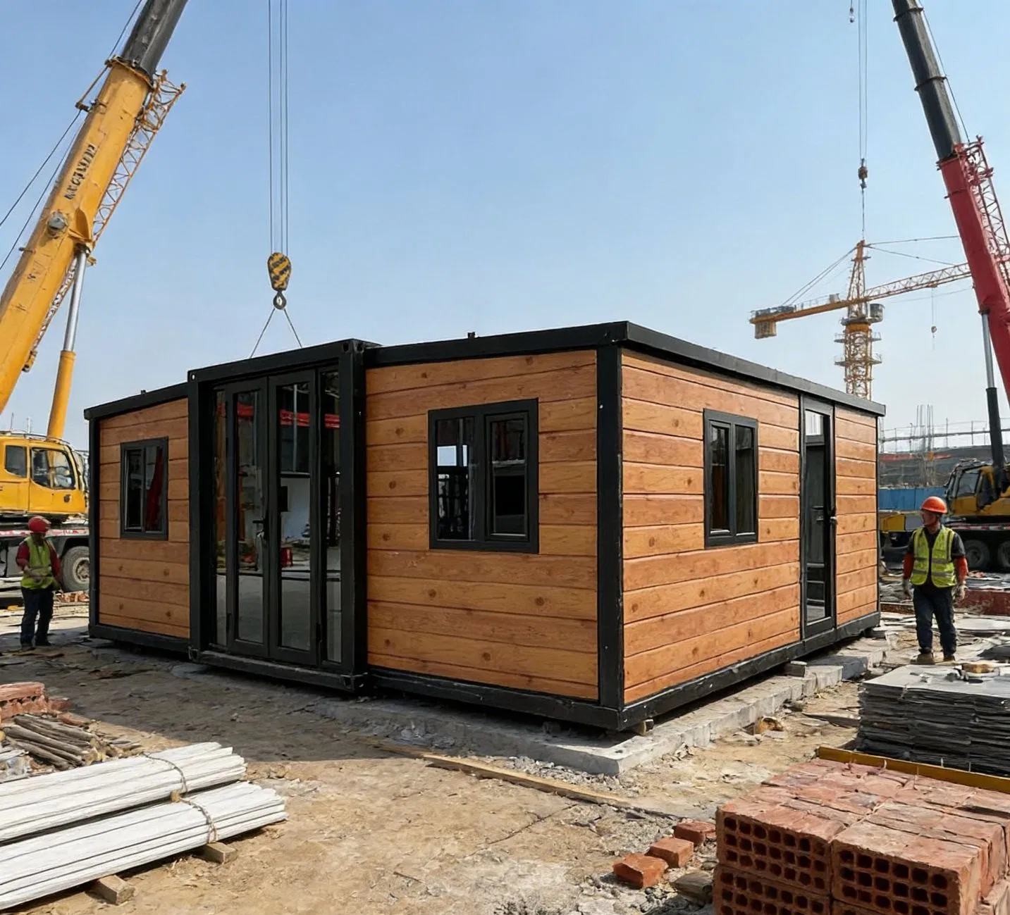 20FT Casa Contenedor Expandible de Doble Ala Aislada