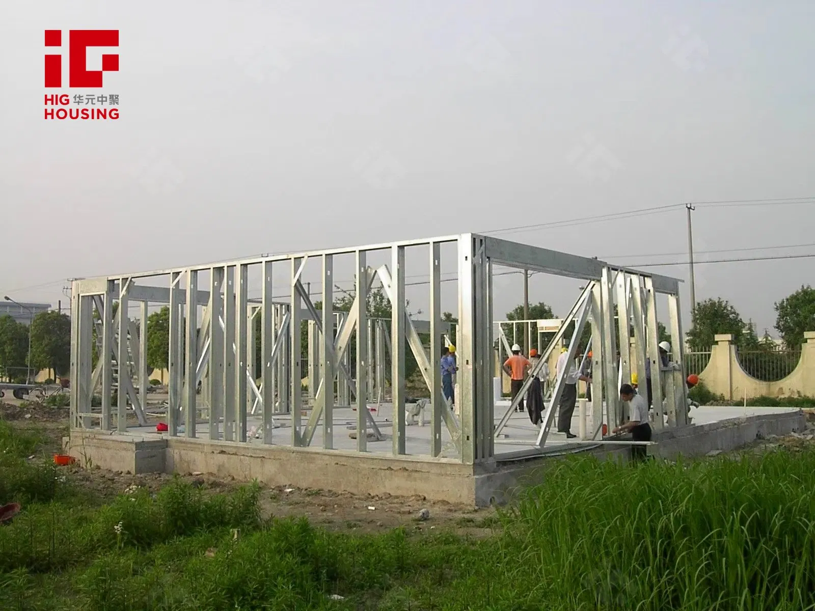 Casa portátil de fábrica, hogar modular, villa de acero ligero, casas prefabricadas