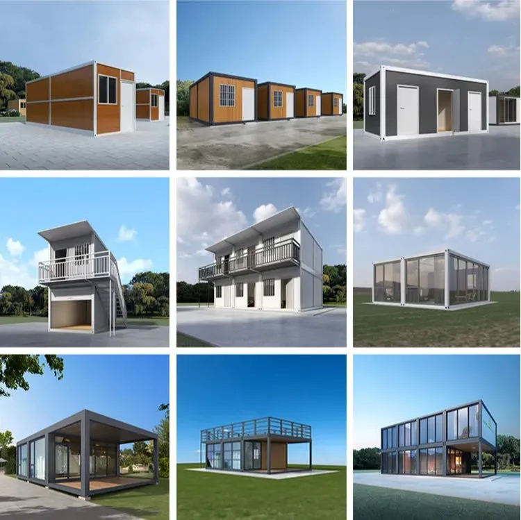 40FT Vivienda Prefabricada Lista 3 Casa Modular Expandible de Contenedor para Hotel Casa Móvil Prefabricada Pequeña