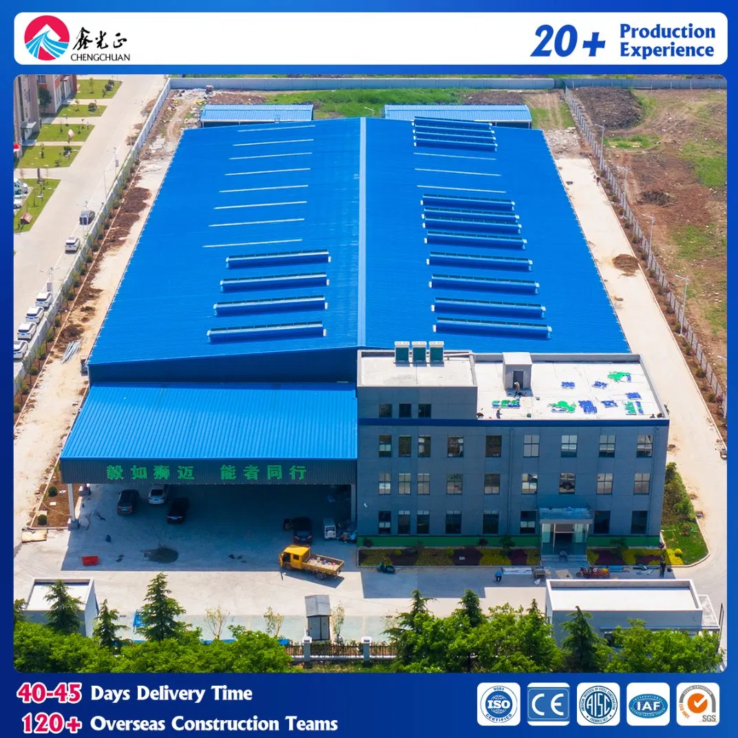 Famoso diseño de taller industrial prefabricado de metal, estructura de acero galvanizado, construcción de marco de acero ligero y pesado, cobertizo de estructura de acero, almacén