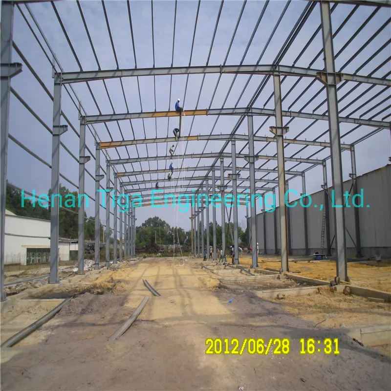 Construcción Casa Moderna de Estructura de Acero Prefabricada con Marco Ligero