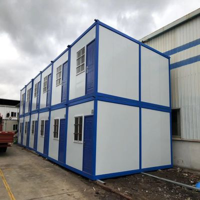 Oficina portátil fácil de instalar y plegable para uso temporal en áreas de construcción