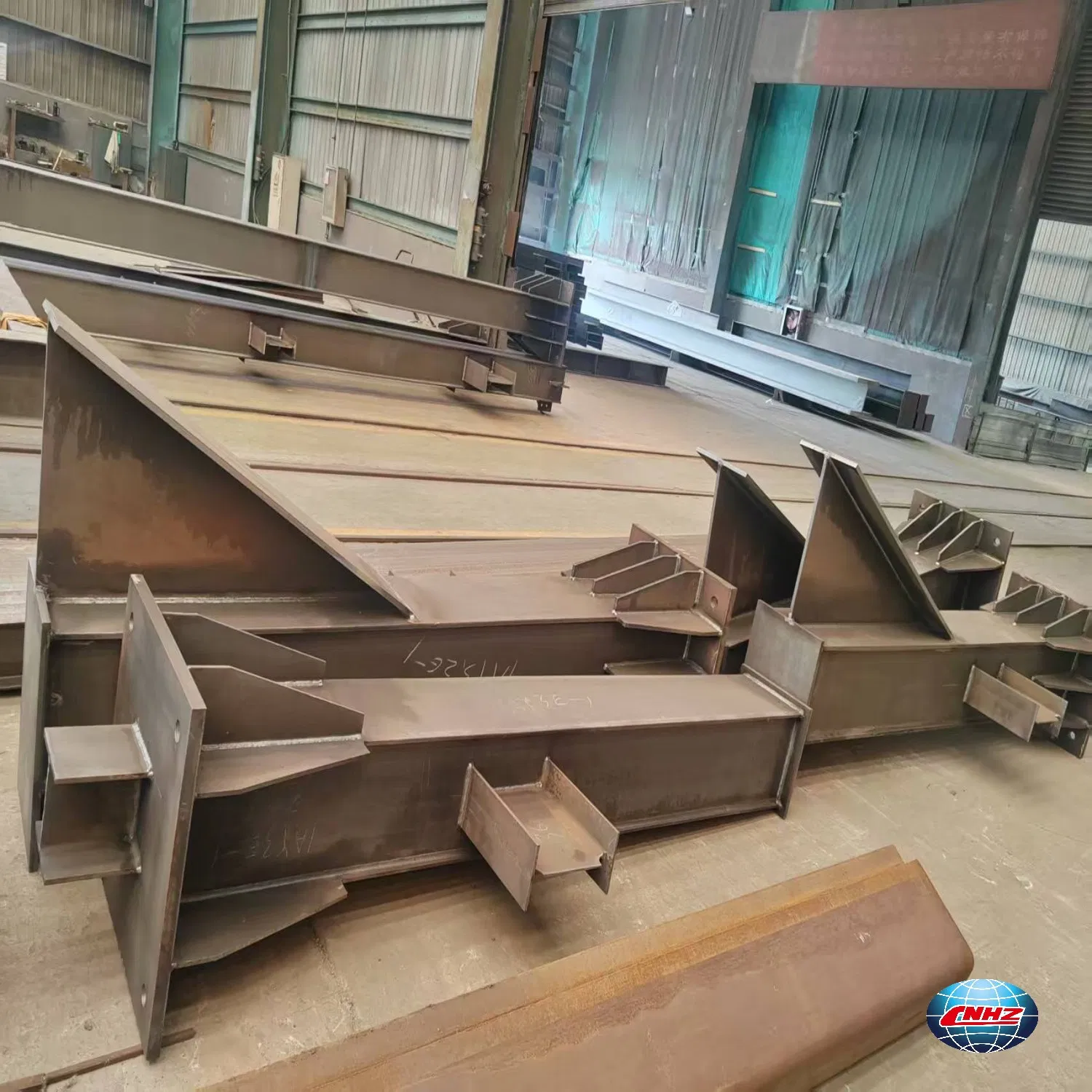 Estructura de edificio de almacén de acero de alta resistencia con viga en H para taller industrial