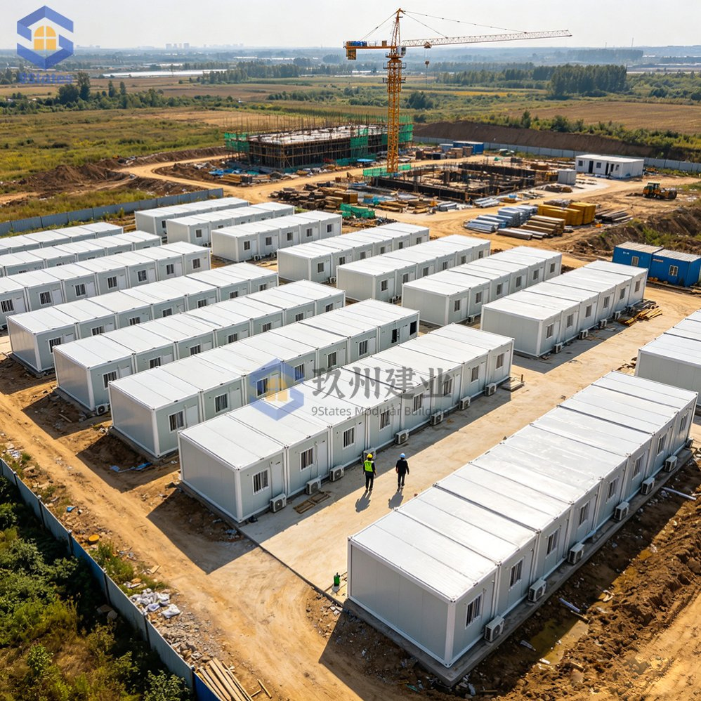 Unidad de campamento para trabajadores de acero impermeable y de fácil montaje para la construcción de carreteras en Tailandia