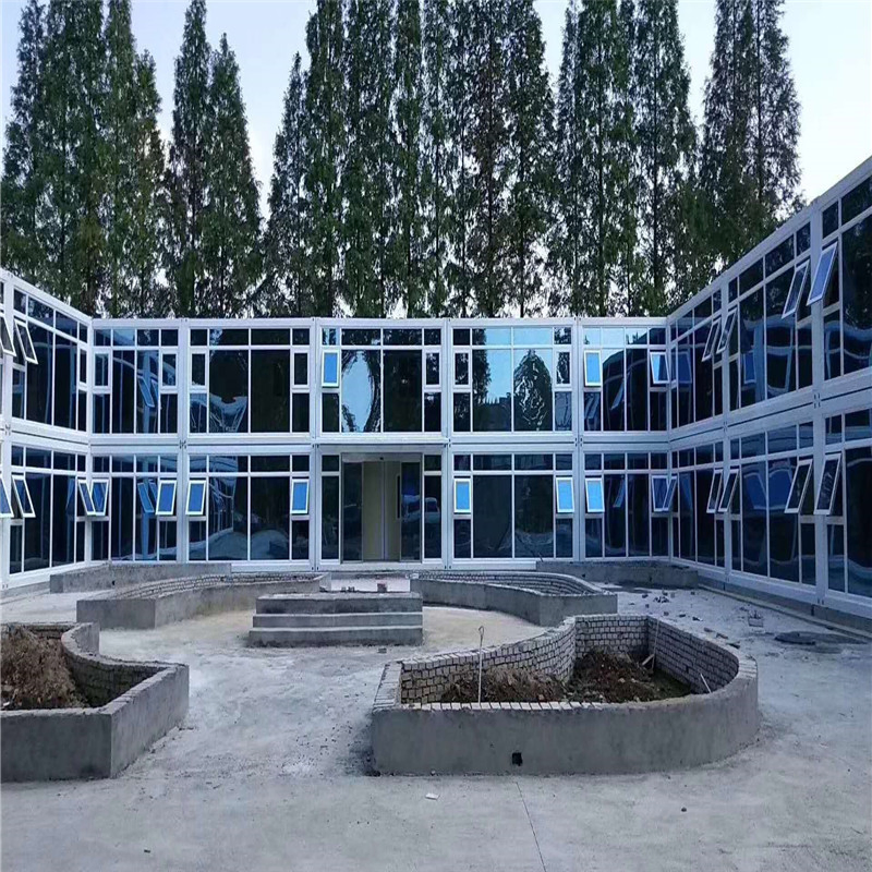 Oficina portátil fácil de instalar y plegable para uso temporal en áreas de construcción