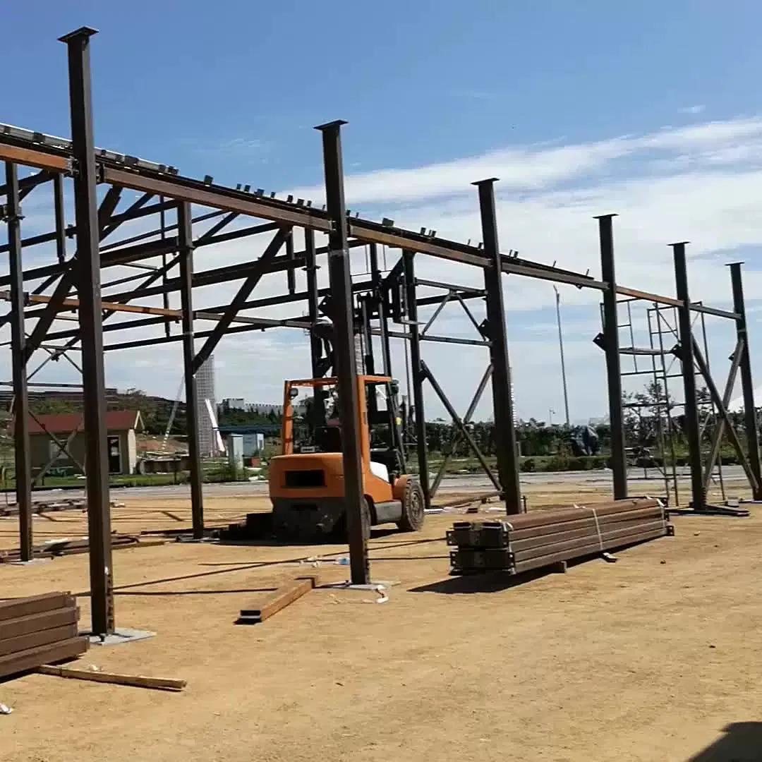 Edificio prefabricado industrial estructura de metal marco de acero almacén