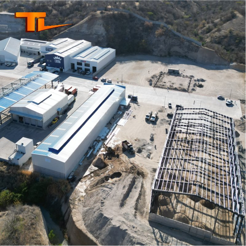 Edificios de almacenamiento de vigas H, instalaciones de almacenes prefabricados con estructura duradera para la construcción de talleres y naves industriales