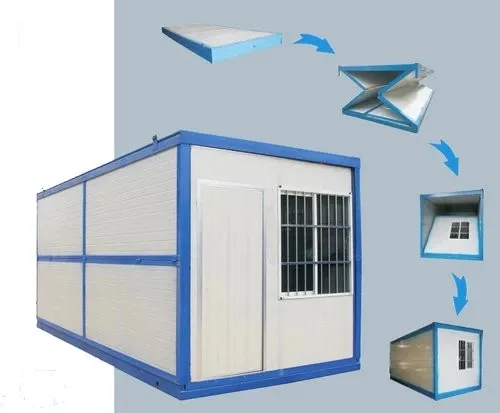 Oficina portátil fácil de instalar y plegable para uso temporal en áreas de construcción