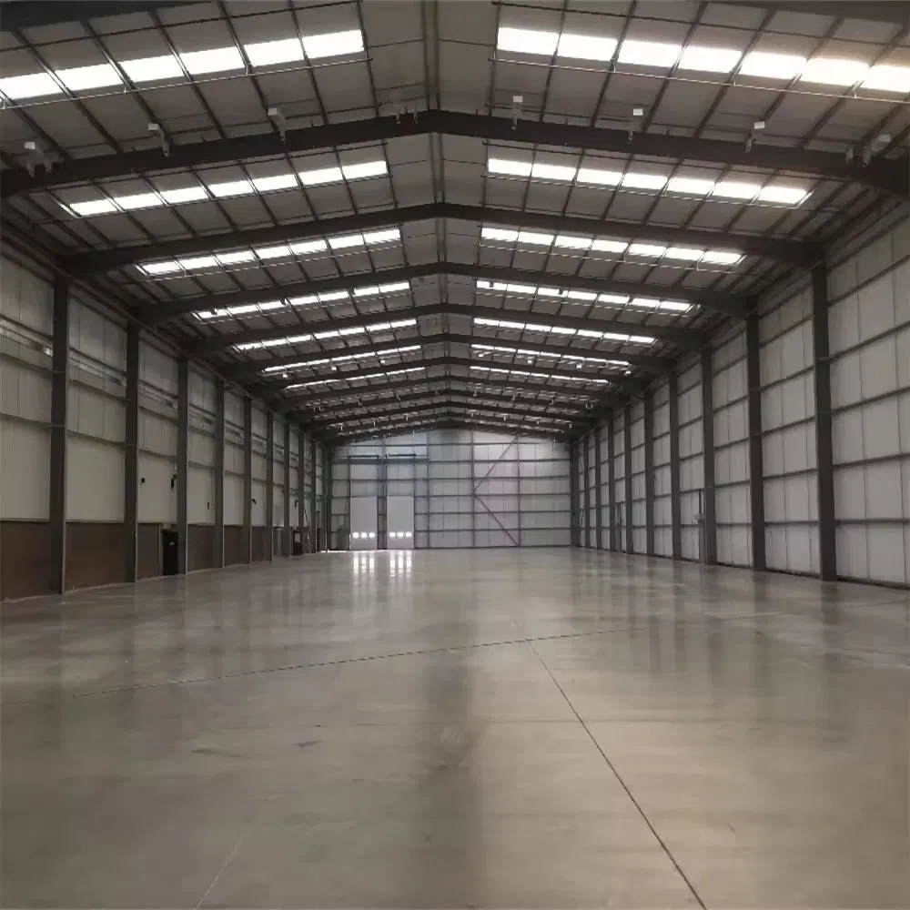 Estructura de acero industrial prefabricada para almacén