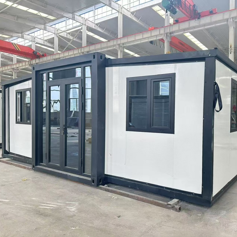 ¿Qué es una casa contenedor expandible fácilmente movible con resistencia al viento, casa modular prefabricada móvil 20 casa de vidrio móvil blanca personalizada?