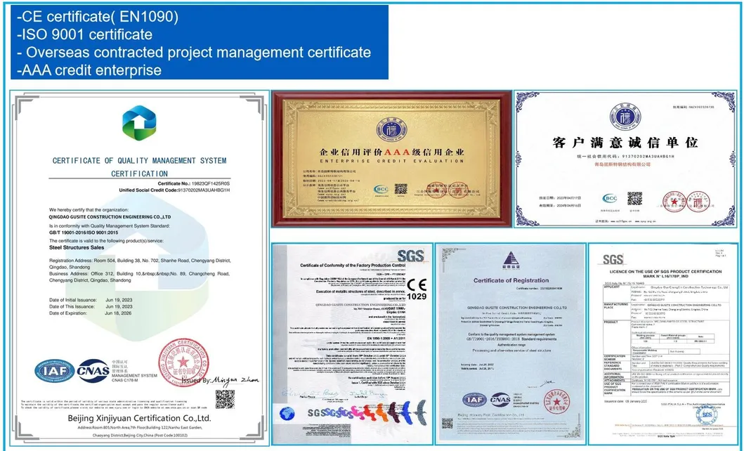 Certificados de calidad internacionales