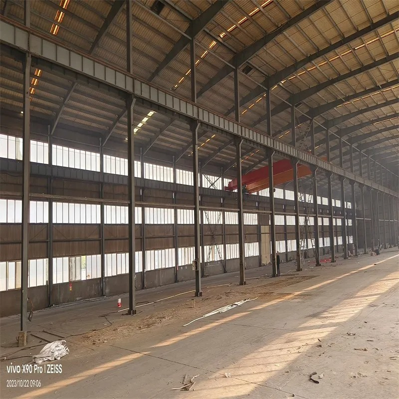 Fábrica de cobertizos de acero ligero de China, estructura de almacén de metal