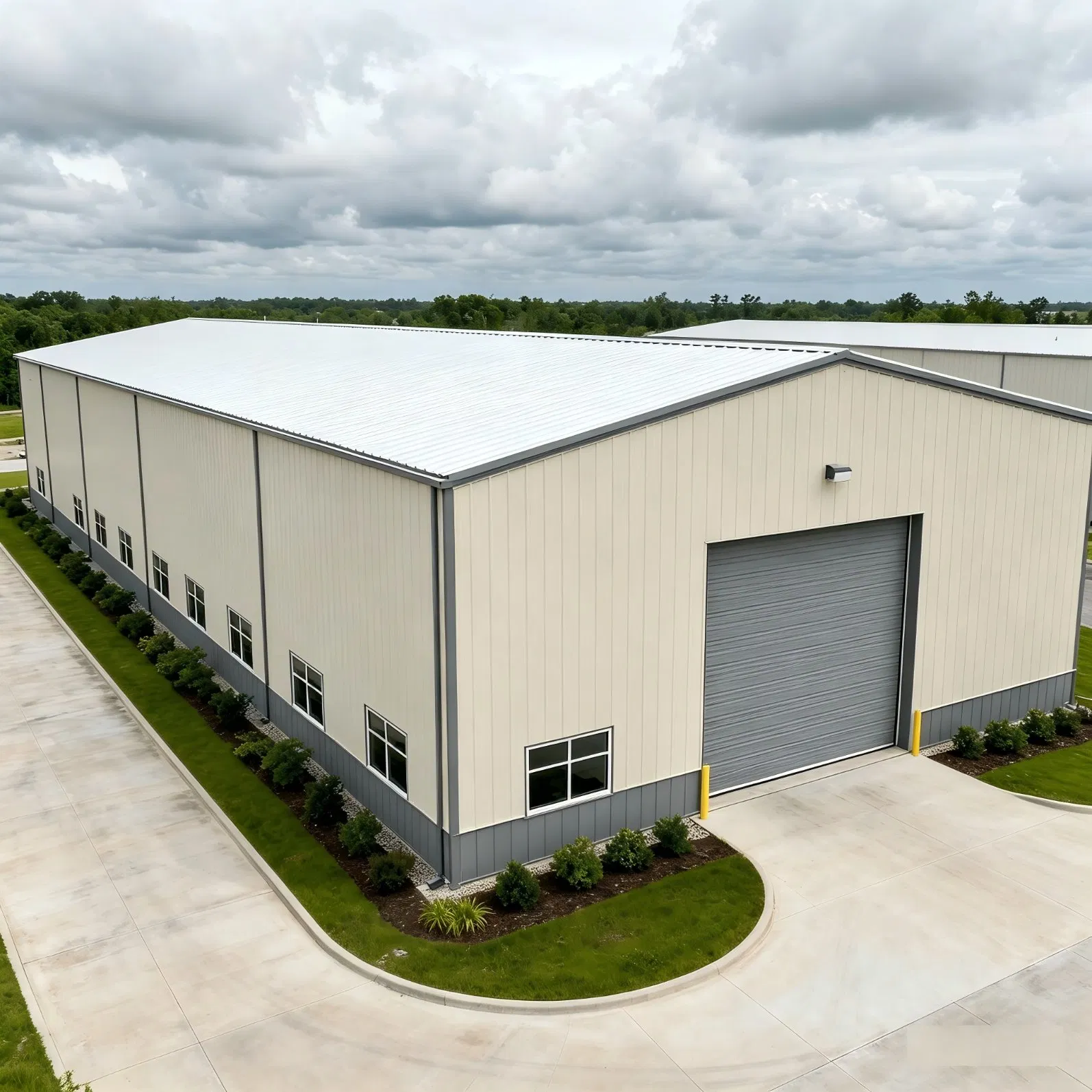 Estructura de acero industrial almacén modular cobertizo de metal para logística de fábrica