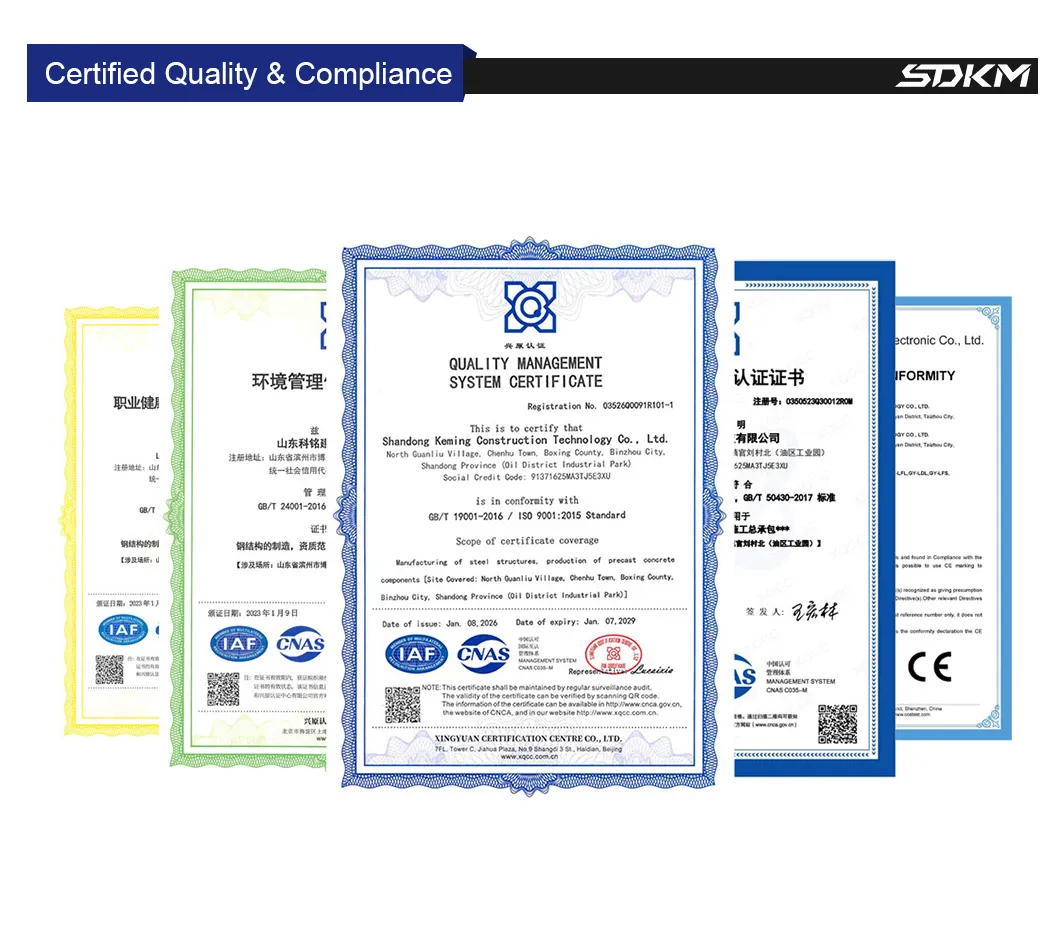 Certificado CE estructura de acero
