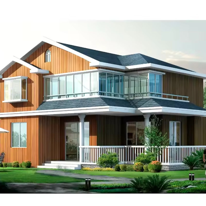 Panel Sándwich EPS Prefabricado Edificio Modular de Lujo Villa de Acero Ligero para Casa Prefabricada