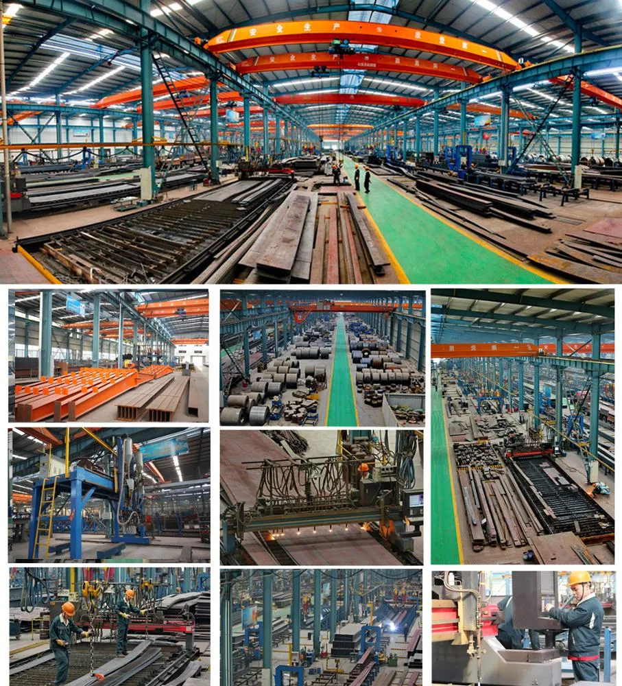 Estructura de acero prefabricada, almacén, edificio comercial e industrial, materiales de construcción metálicos, marco, taller prefabricado, estructura de acero ligera