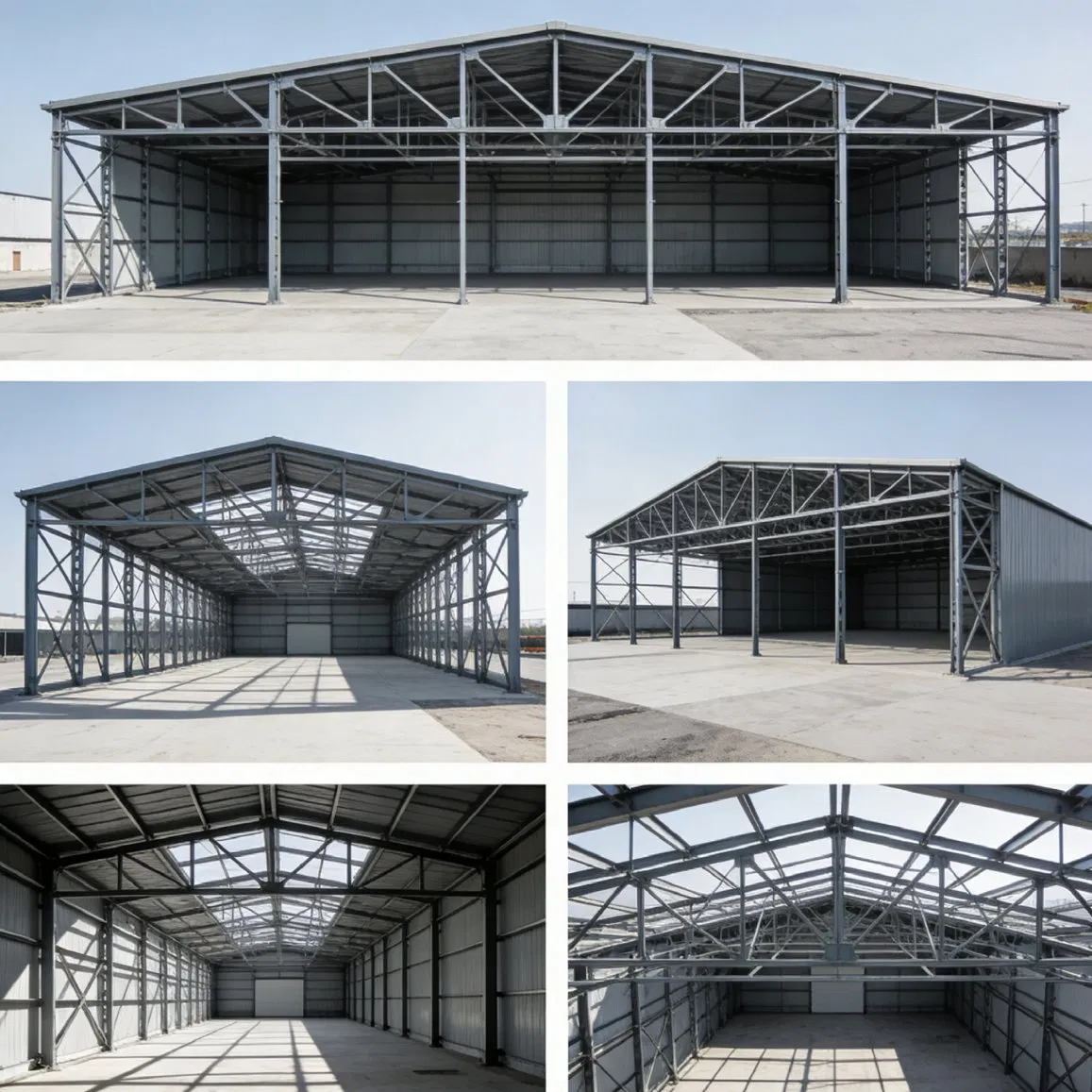 Estructura de acero prefabricada de alta eficiencia para edificio de almacenamiento industrial